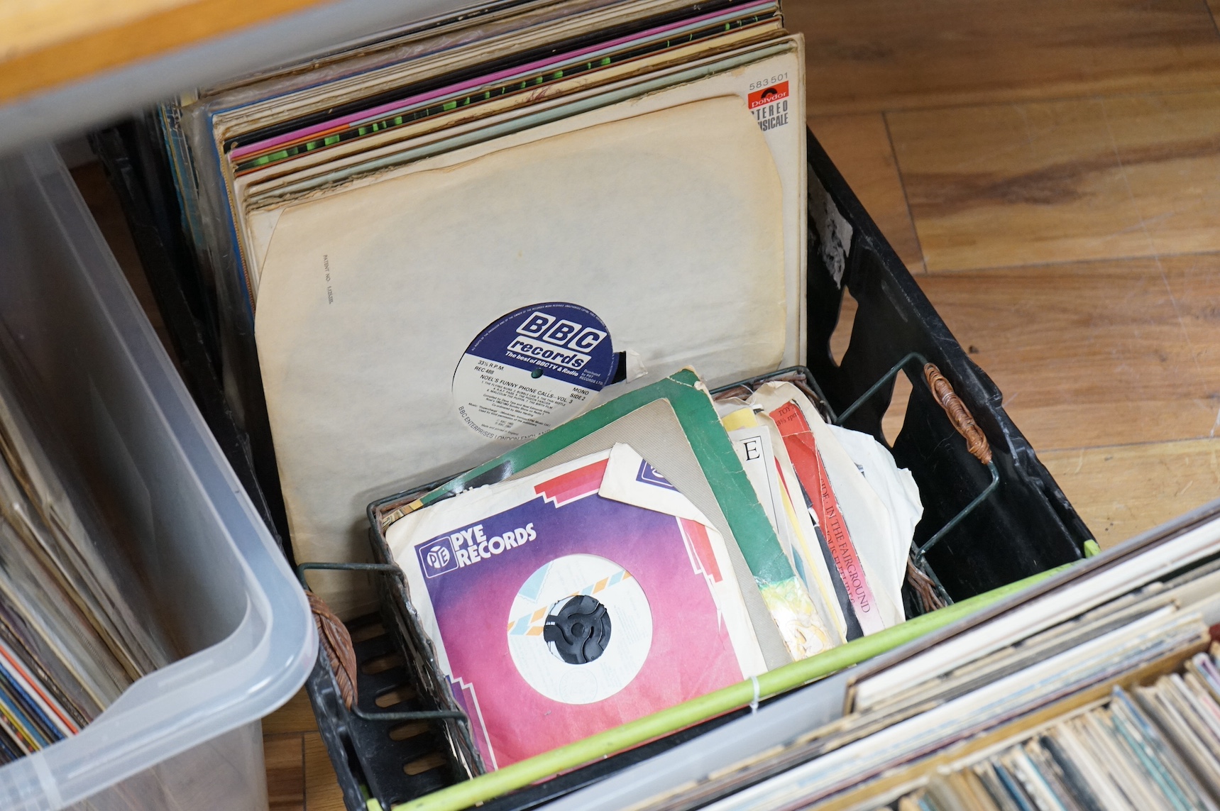 A large collection of LPs and 45 rpm records. Condition - varies